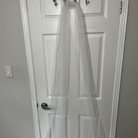 Wedding dress and accessories Long Underwear Slip for Bridal,Sheer Bridal Veils - Picture 8 of 11